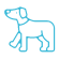 ikona idącego psa